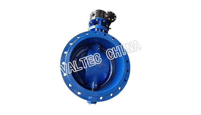 Large Size Double Eccentric Gear Operate Butterfly Valve